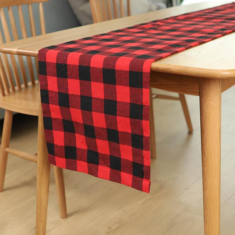 Christmas Plaid Table Runner - Thoughtful Gifts-BlingPainting-Customized Products Make Great Gifts