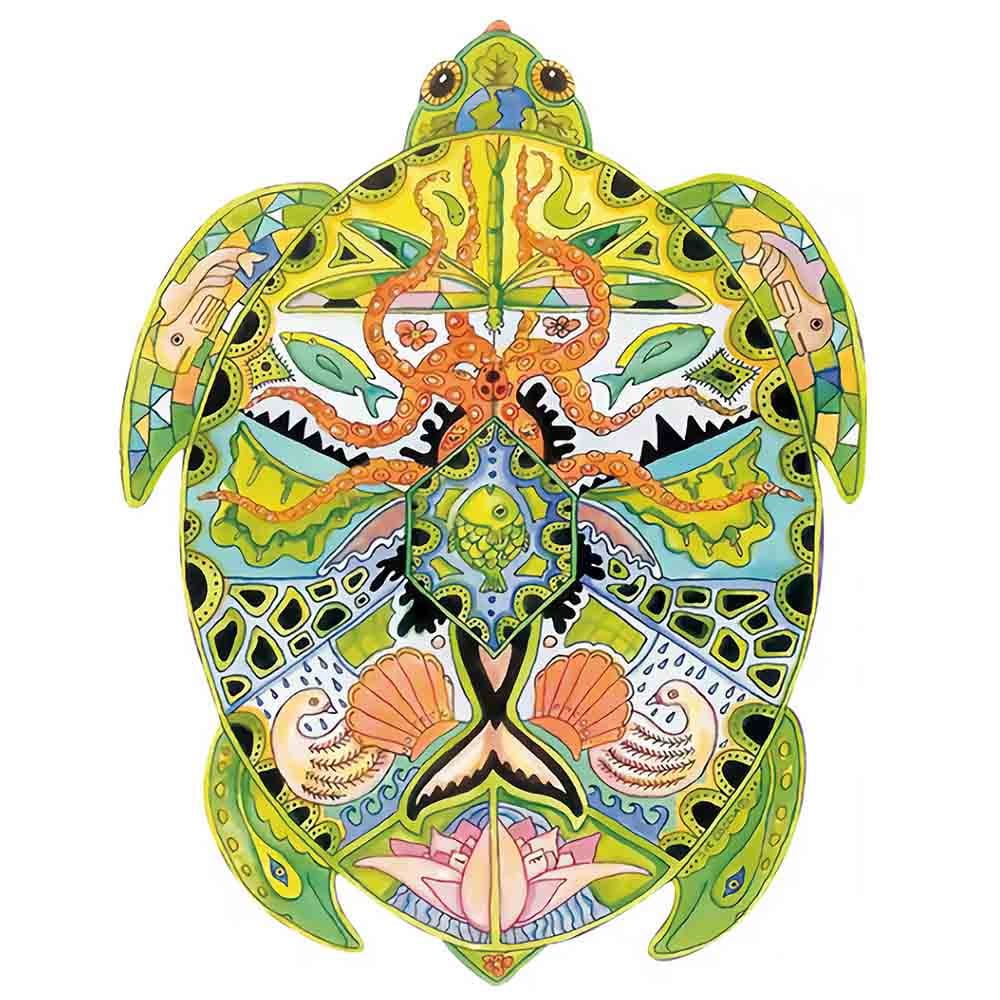 Cute Sea Turtle Shape Wooden Irregular Jigsaw Puzzles for Kids & Adults, Best Gifts 2021-BlingPainting-Customized Products Make Great Gifts