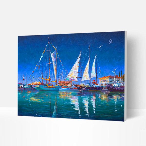 Paint by Numbers Kit -  Sea sailing-BlingPainting-Customized Products Make Great Gifts