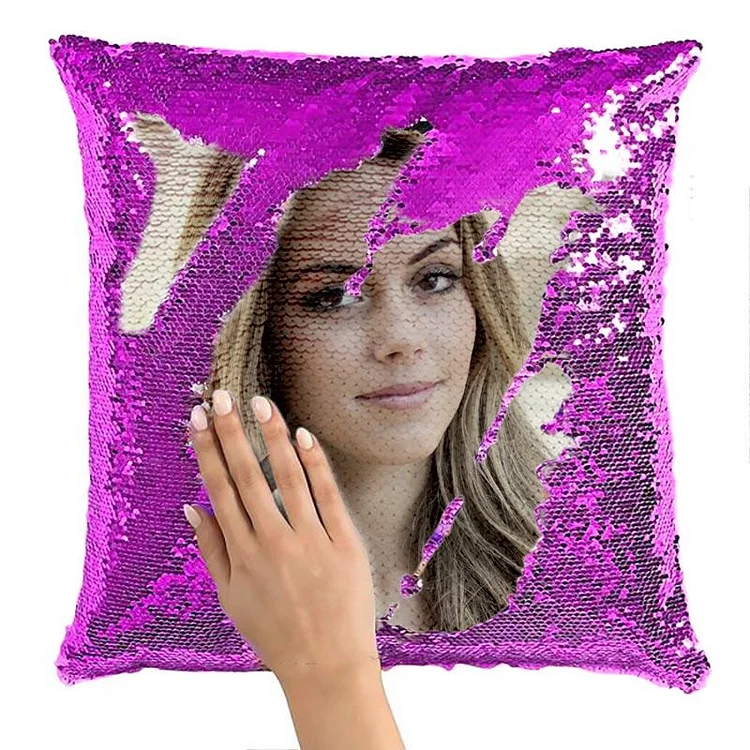 Photo sequin pillows best sale