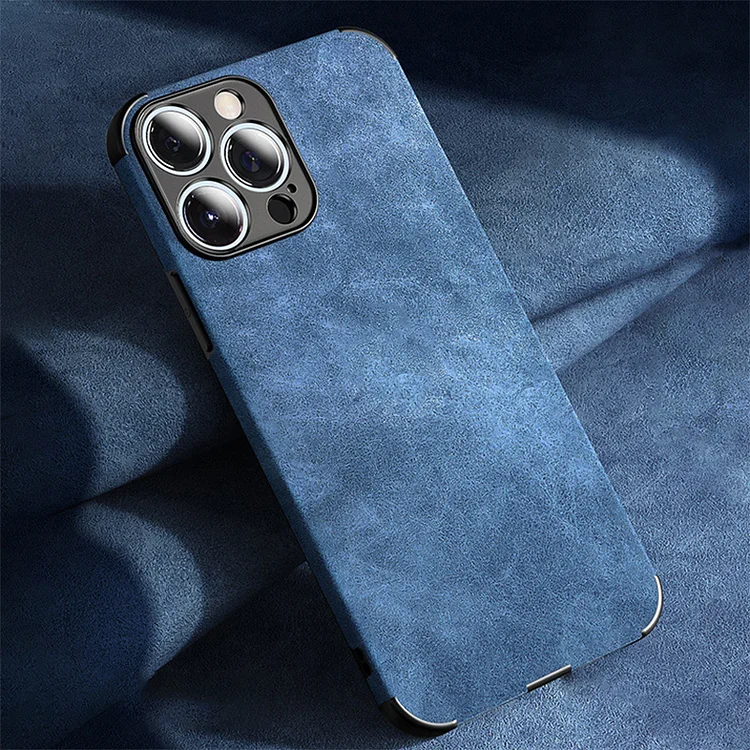 Luxury Lambskin PU Leather Case For iPhone