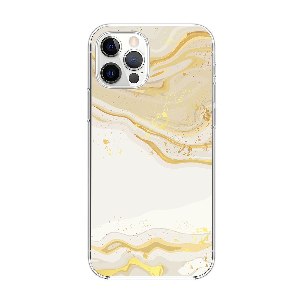 Gold and White iPhone Case-BlingPainting-Customized Products Make Great Gifts