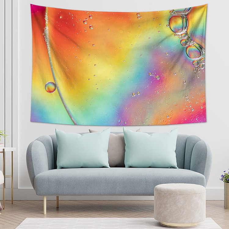 Colorful Abstract Fluid Painting Tapestry Wall Hanging-BlingPainting-Customized Products Make Great Gifts