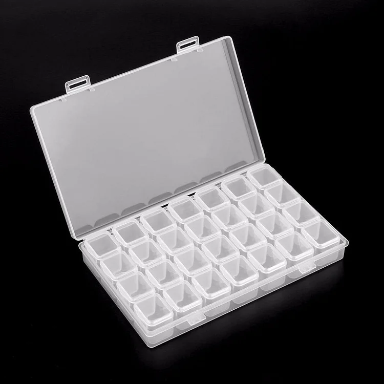28-Slot Break-Apart Diamond Storage Box for Diamond Painting-BlingPainting-Customized Products Make Great Gifts