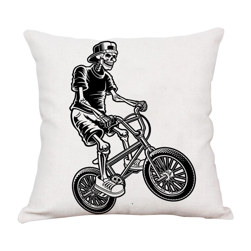 Halloween Skull Human Skeleton Throw Pillow P-BlingPainting-Customized Products Make Great Gifts