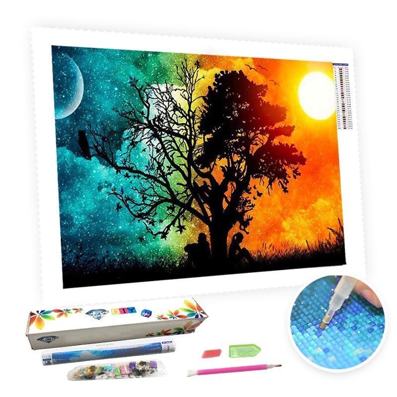 DIY Diamond Painting Kit for Adults - Day and Night-BlingPainting-Customized Products Make Great Gifts