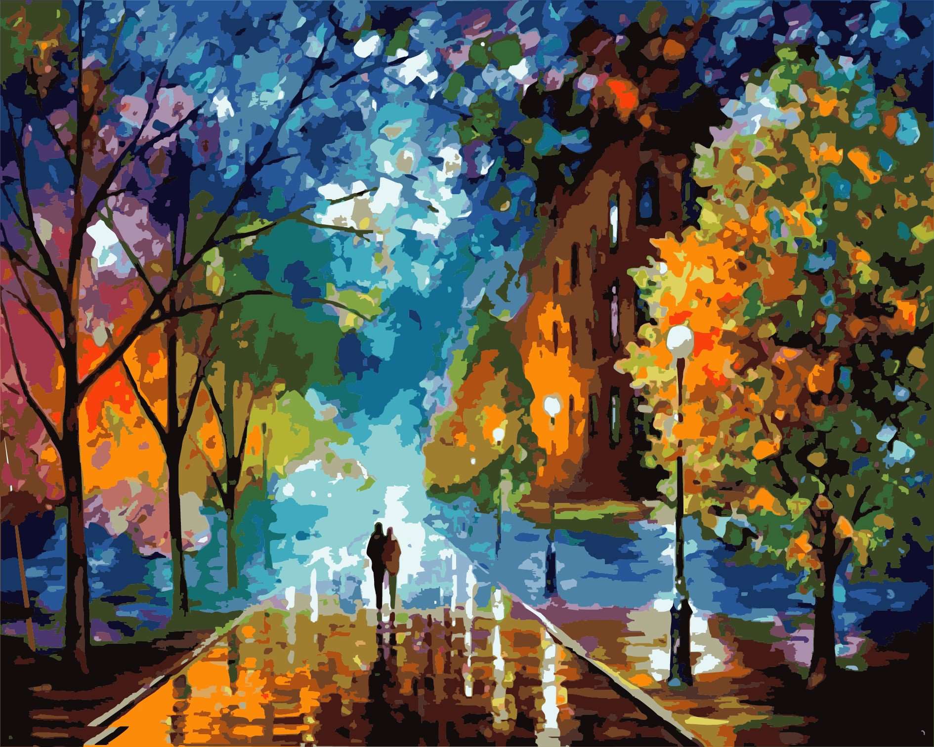 Paint by Numbers Kit - Colorful Life-BlingPainting-Customized Products Make Great Gifts