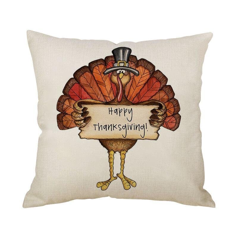 Thanksgiving Decor Turkey Throw Pillow D-BlingPainting-Customized Products Make Great Gifts