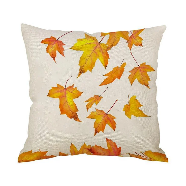 Thanksgiving Decor Leaf Throw Pillow D-BlingPainting-Customized Products Make Great Gifts