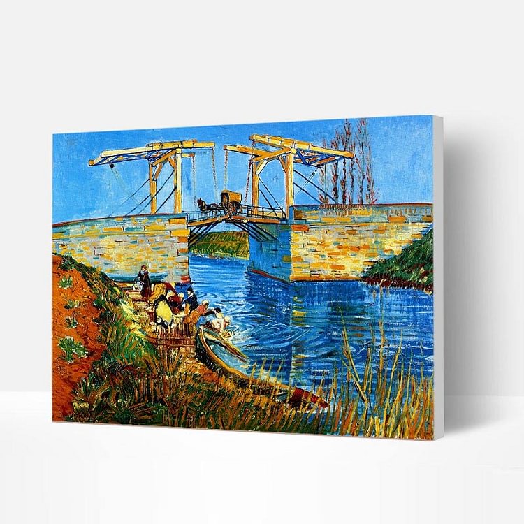 Paint by Numbers Kit - The Drawbridge at Arles-BlingPainting-Customized Products Make Great Gifts