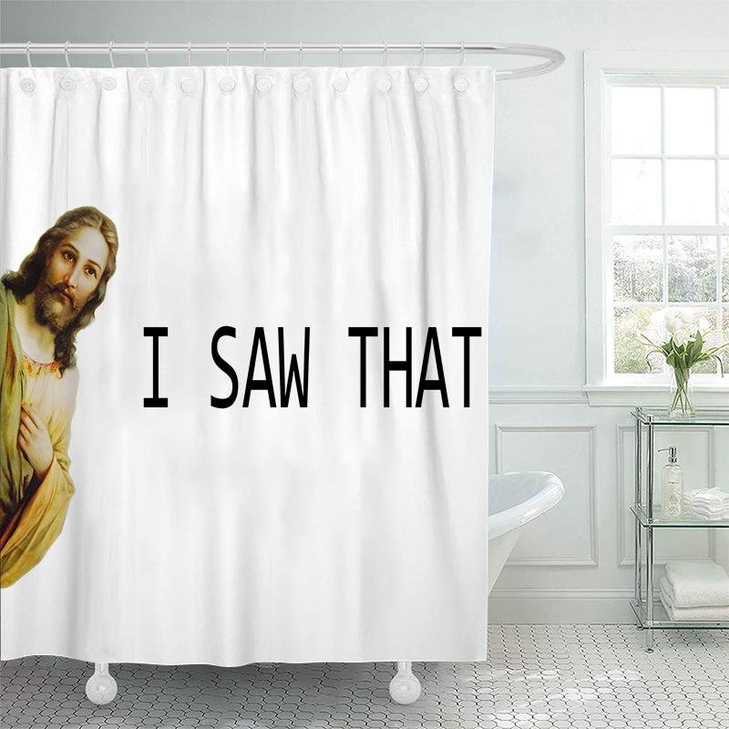 Christmas Jesus Shower Curtains - 2021 Best Decor Gifts-BlingPainting-Customized Products Make Great Gifts