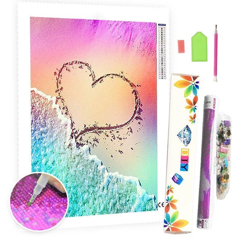 DIY Diamond Painting Kit for Adults - Romantic Beach-BlingPainting-Customized Products Make Great Gifts