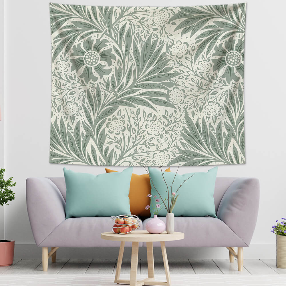 Vintage Marigold  Pattern Tapestry Wall Hanging-BlingPainting-Customized Products Make Great Gifts