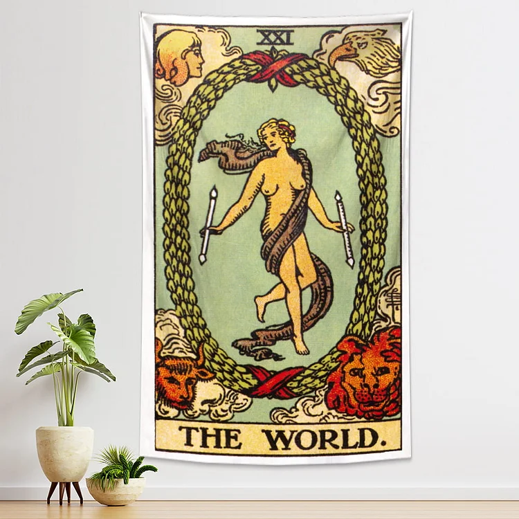 The World Tarot Tapestry Wall Hanging-BlingPainting-Customized Products Make Great Gifts