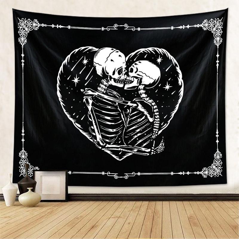 Skull Tapestry Wall Hanging-BlingPainting-Customized Products Make Great Gifts