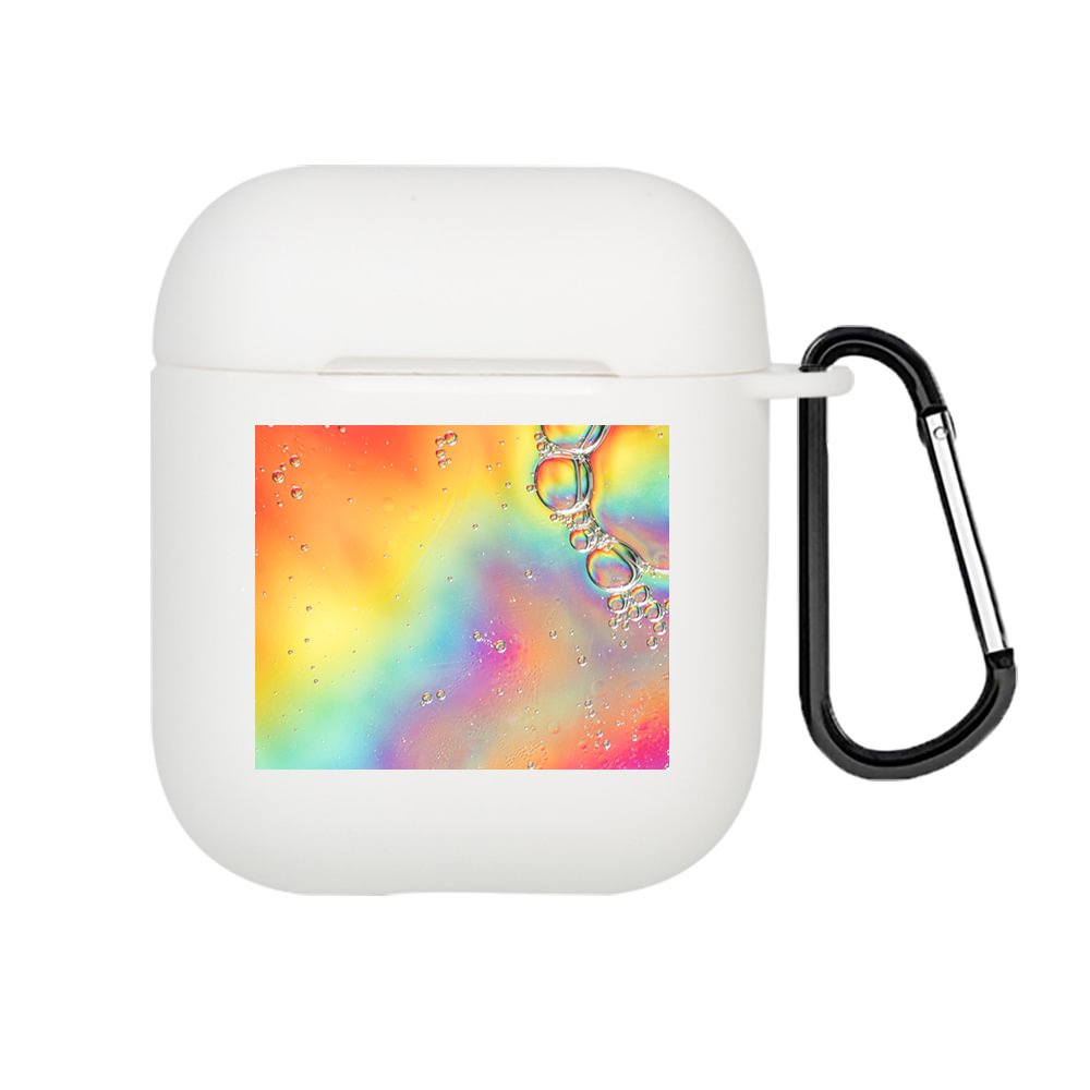 Colorful Abstract Fluid Painting AirPods 1&2&Pro Case With Keychain-BlingPainting-Customized Products Make Great Gifts