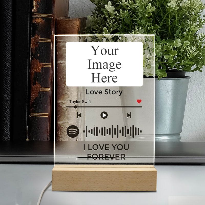 Personalized Spotify Code Music Plaque Night Light - Unique Gifts 2022-BlingPainting-Customized Products Make Great Gifts