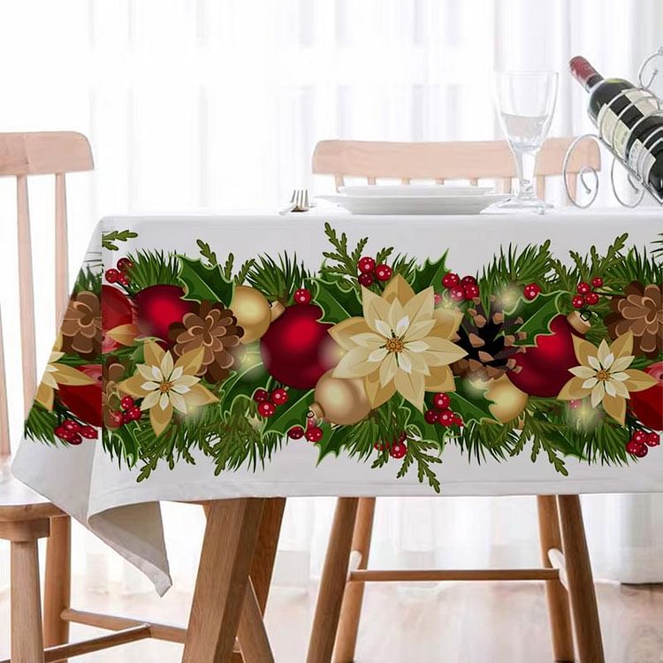 Christmas Decor Waterproof Tablecloth - Best Gifts 2022-BlingPainting-Customized Products Make Great Gifts