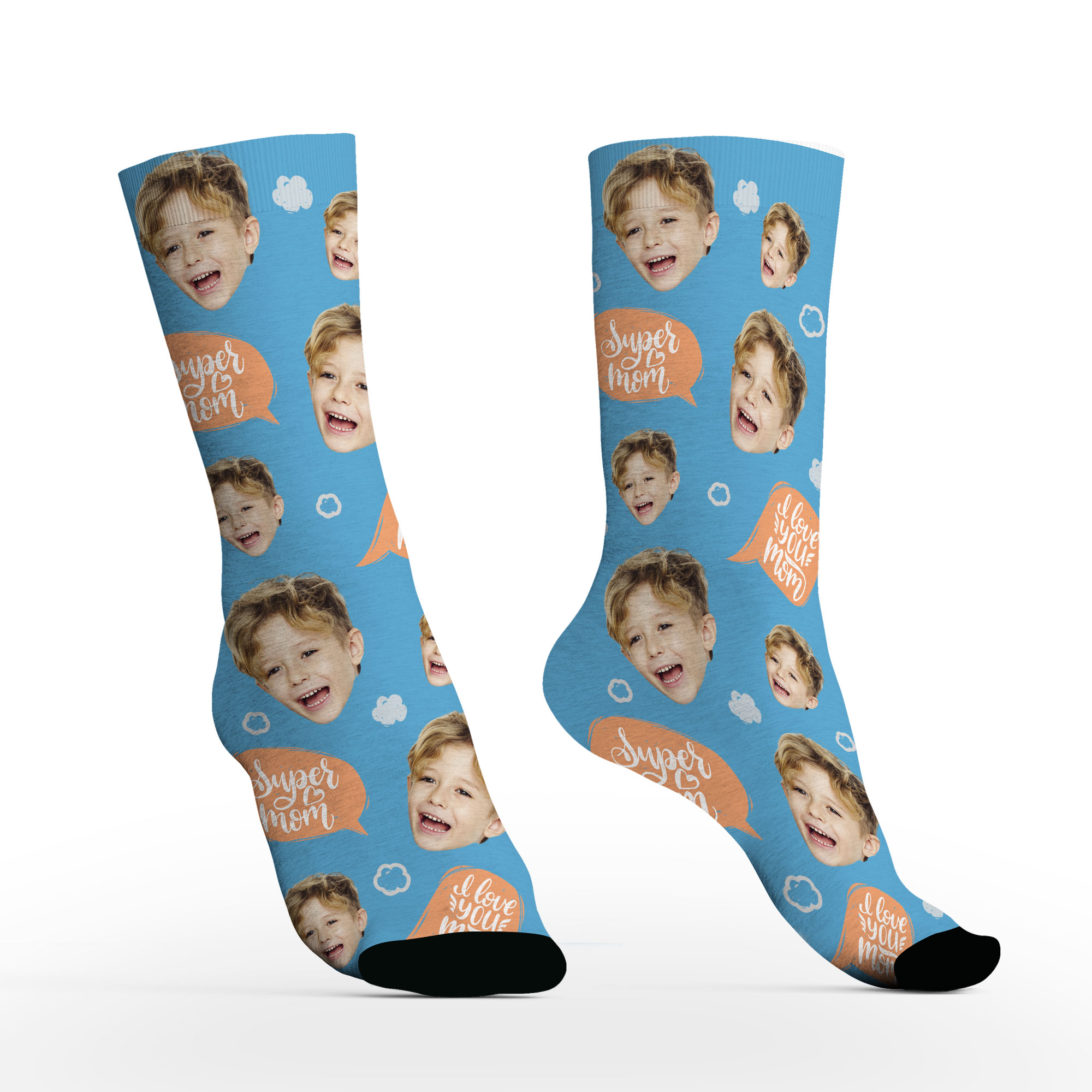 Custom Face Socks with Photos For Kids-BlingPainting-Customized Products Make Great Gifts