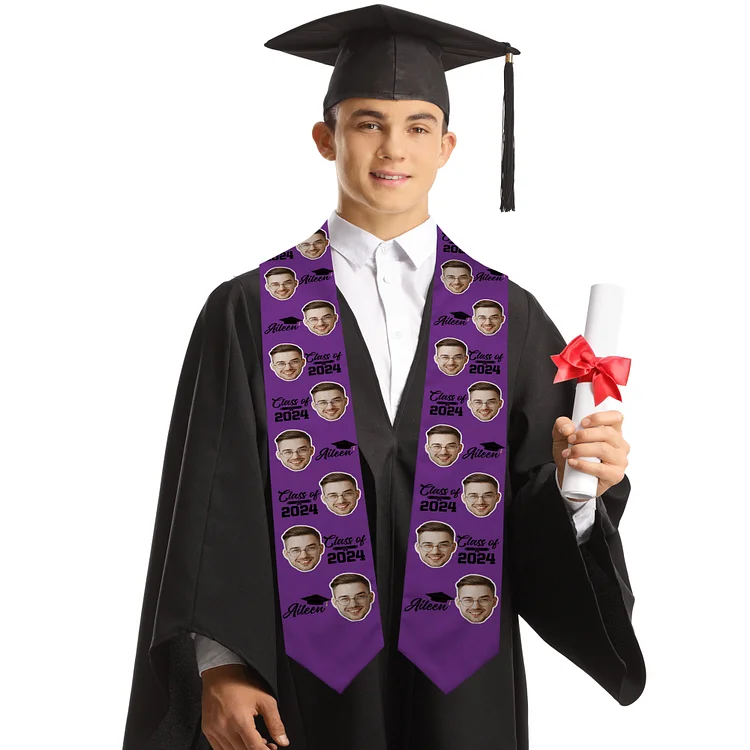 Custom College Graduation Stole, Featuring High School Pride-BlingPainting-Customized Products Make Great Gifts