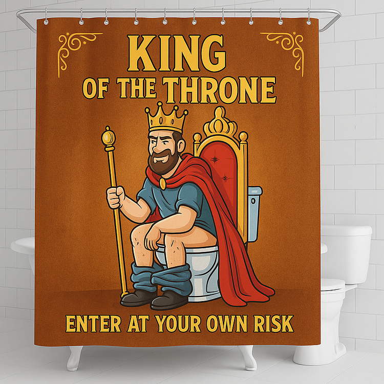 Personalized Photo Shower Curtain – Custom Bathroom Decor Gift for Dad, Unique Father’s Day Present