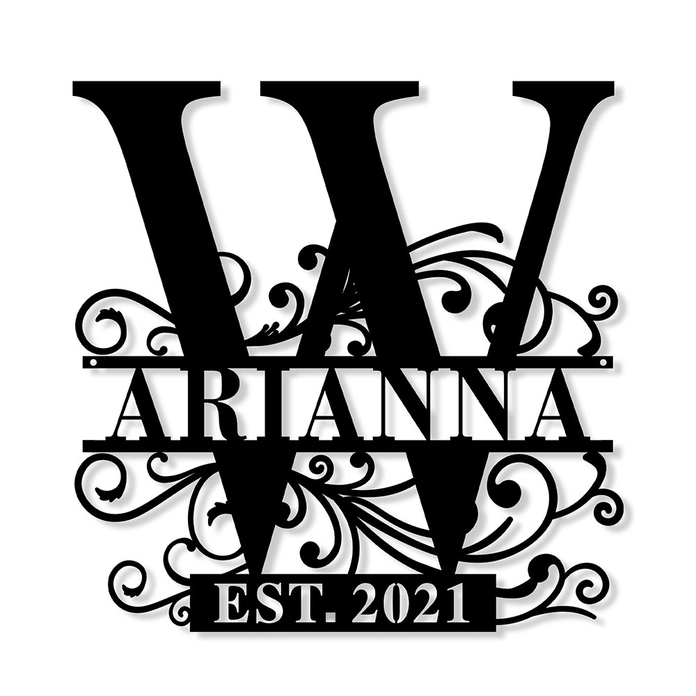 Custom Family Last Name Metal Monogram Signs - Best Gifts-BlingPainting-Customized Products Make Great Gifts