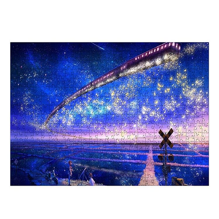 Train in the Sky Jigsaw Puzzle For Adults 1000 Pieces - Best Gifts for Grandparents-BlingPainting-Customized Products Make Great Gifts