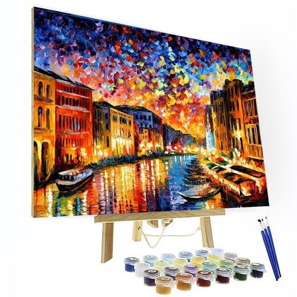 Paint by Number Kit -  Night In Venice-BlingPainting-Customized Products Make Great Gifts