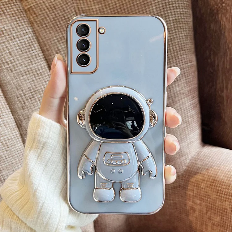 Electroplated Astronaut Folding Stand Case For Samsung