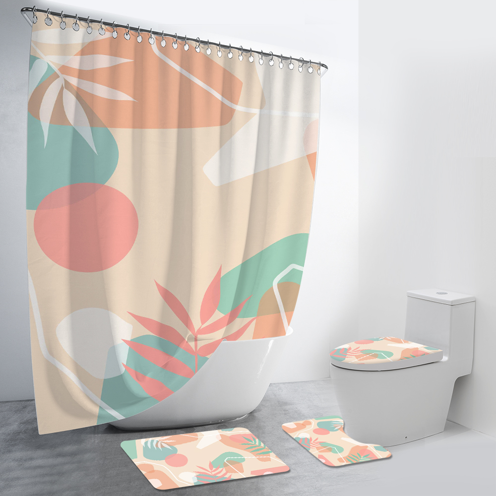 Abstract Pattern 4Pcs Bathroom Set-BlingPainting-Customized Products Make Great Gifts