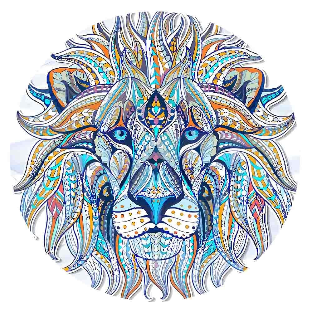 Lion Shape Wooden Irregular Jigsaw Puzzles for Kids & Adults - Top Gifts-BlingPainting-Customized Products Make Great Gifts