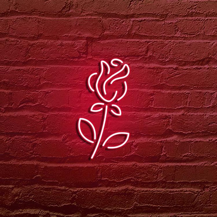 Rose Neon Sign-BlingPainting-Customized Products Make Great Gifts