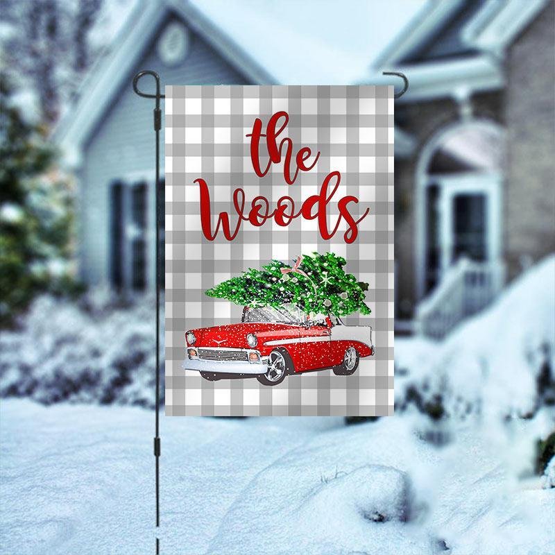 Christmas Red Truck Garden Flag/House Flag - Best Gifts Decor-BlingPainting-Customized Products Make Great Gifts