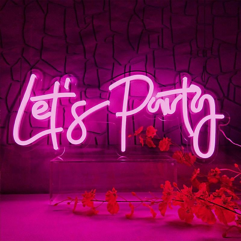 Let's Party Neon Sign-BlingPainting-Customized Products Make Great Gifts