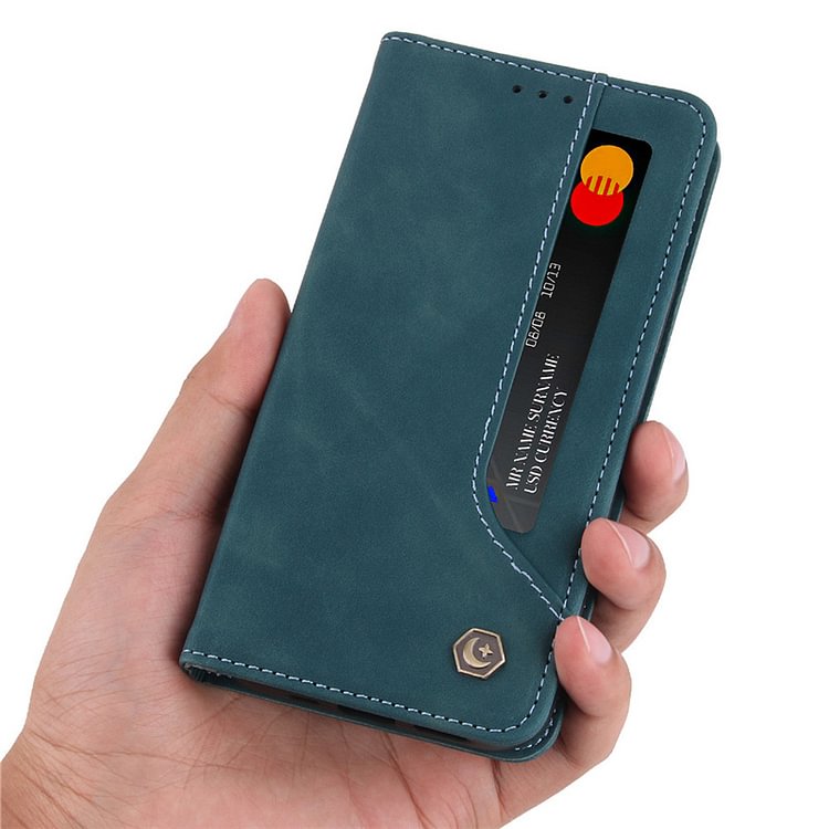 Luxury Leather Flip Wallet Case For iPhone