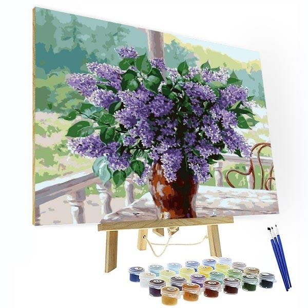 Paint by Number Kit -- Garden lavender-BlingPainting-Customized Products Make Great Gifts