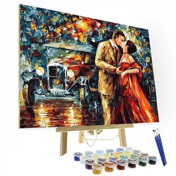 Paint by Numbers Kit -Sweet Kiss-BlingPainting-Customized Products Make Great Gifts