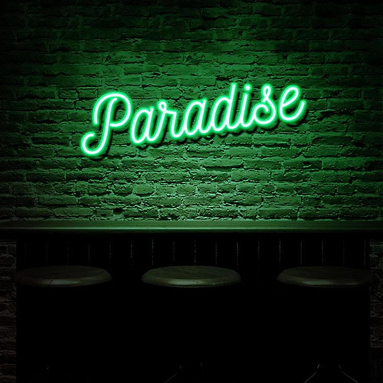 Paradise Neon Sign-BlingPainting-Customized Products Make Great Gifts