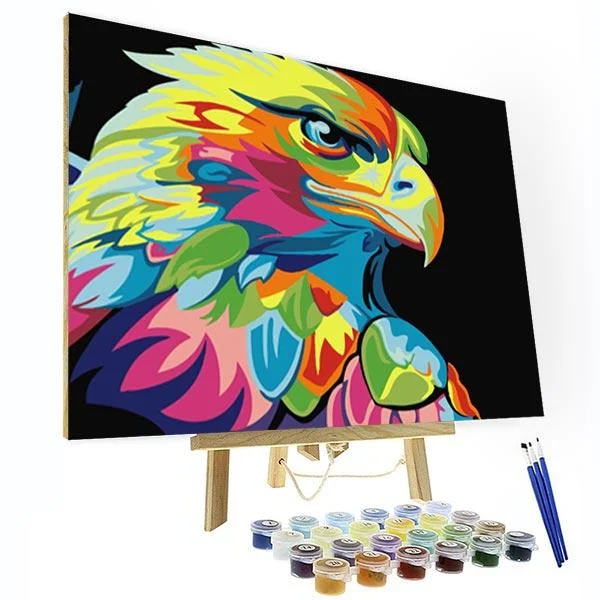 Paint by Numbers Kit - Colorful Eagle-BlingPainting-Customized Products Make Great Gifts