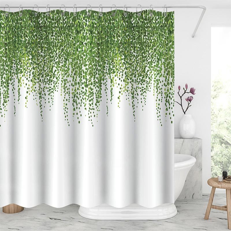 Green Plants Shower Curtains-BlingPainting-Customized Products Make Great Gifts