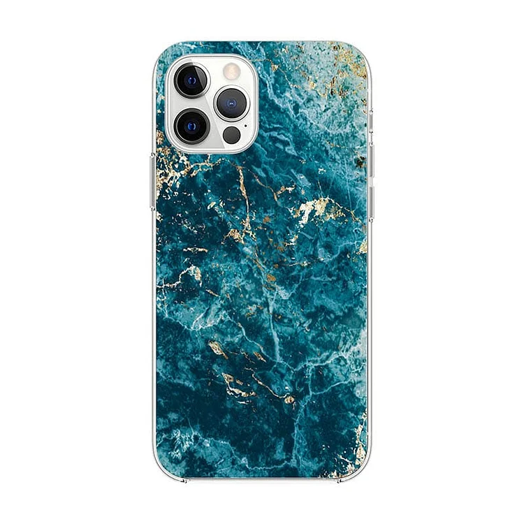 Blue Gold Marble iPhone Case-BlingPainting-Customized Products Make Great Gifts