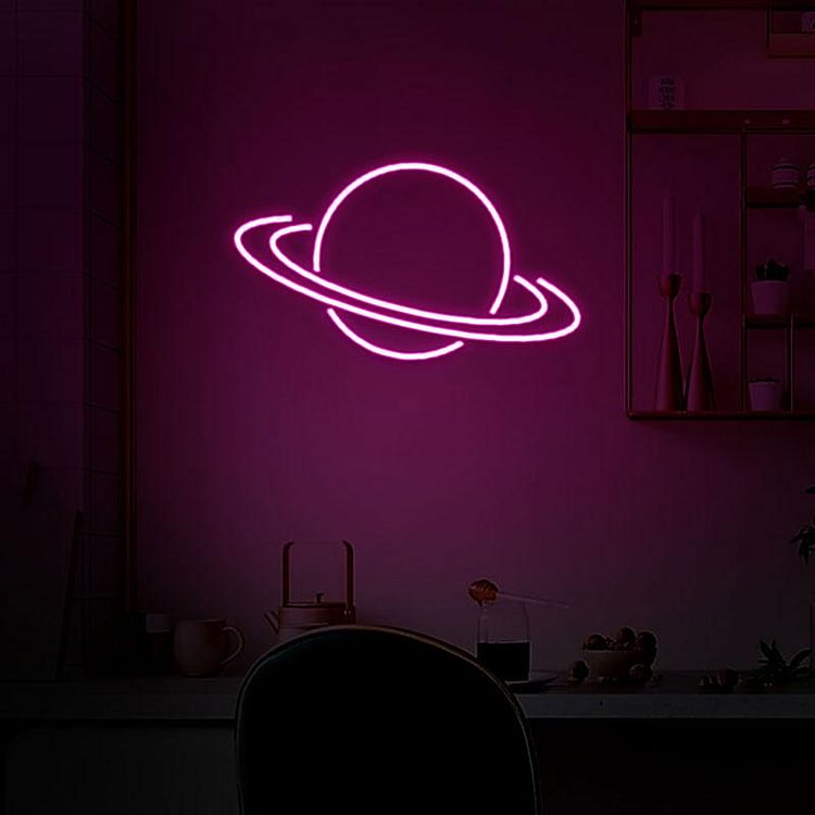 Planet Neon Sign-BlingPainting-Customized Products Make Great Gifts