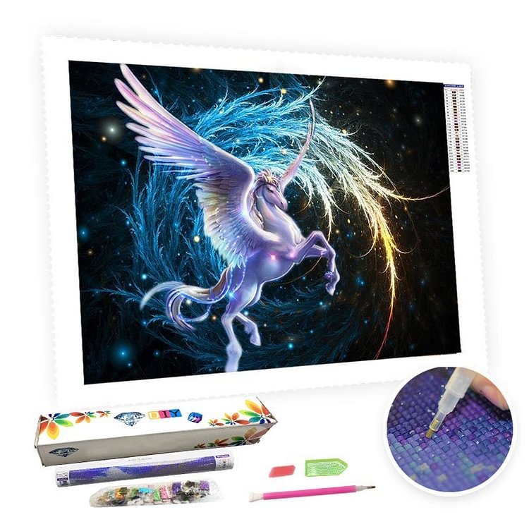 DIY Diamond Painting Kit for Adults - Cool Pegasus-BlingPainting-Customized Products Make Great Gifts