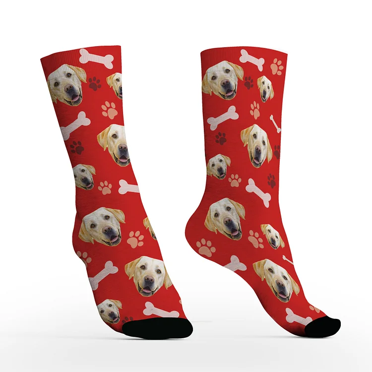 Custom Dog Socks with Photos For Dog Lover-BlingPainting-Customized Products Make Great Gifts