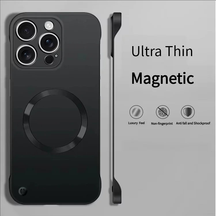 Ultra Thin Metallic Paint Magnetic For Magsafe Case For iPhone