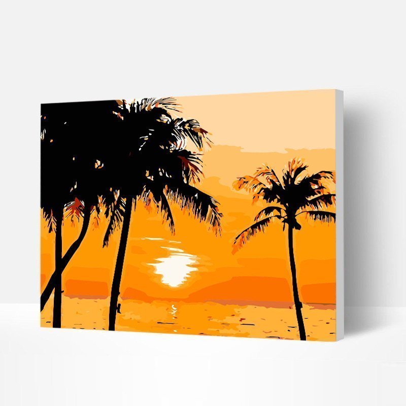 Paint by Numbers Kit - Beautiful Landscape of Sea Ocean-BlingPainting-Customized Products Make Great Gifts