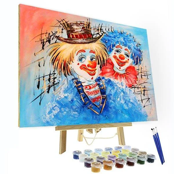 Paint by Numbers Kit - Clowns-BlingPainting-Customized Products Make Great Gifts