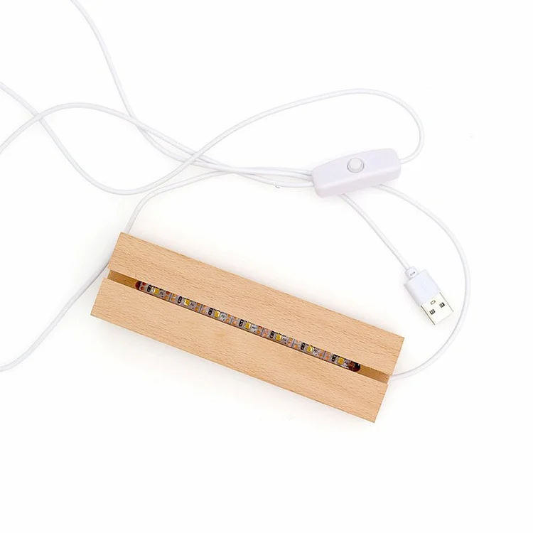 Wooden Night Light Base Suitable Music Plaque Sign (Only Base)