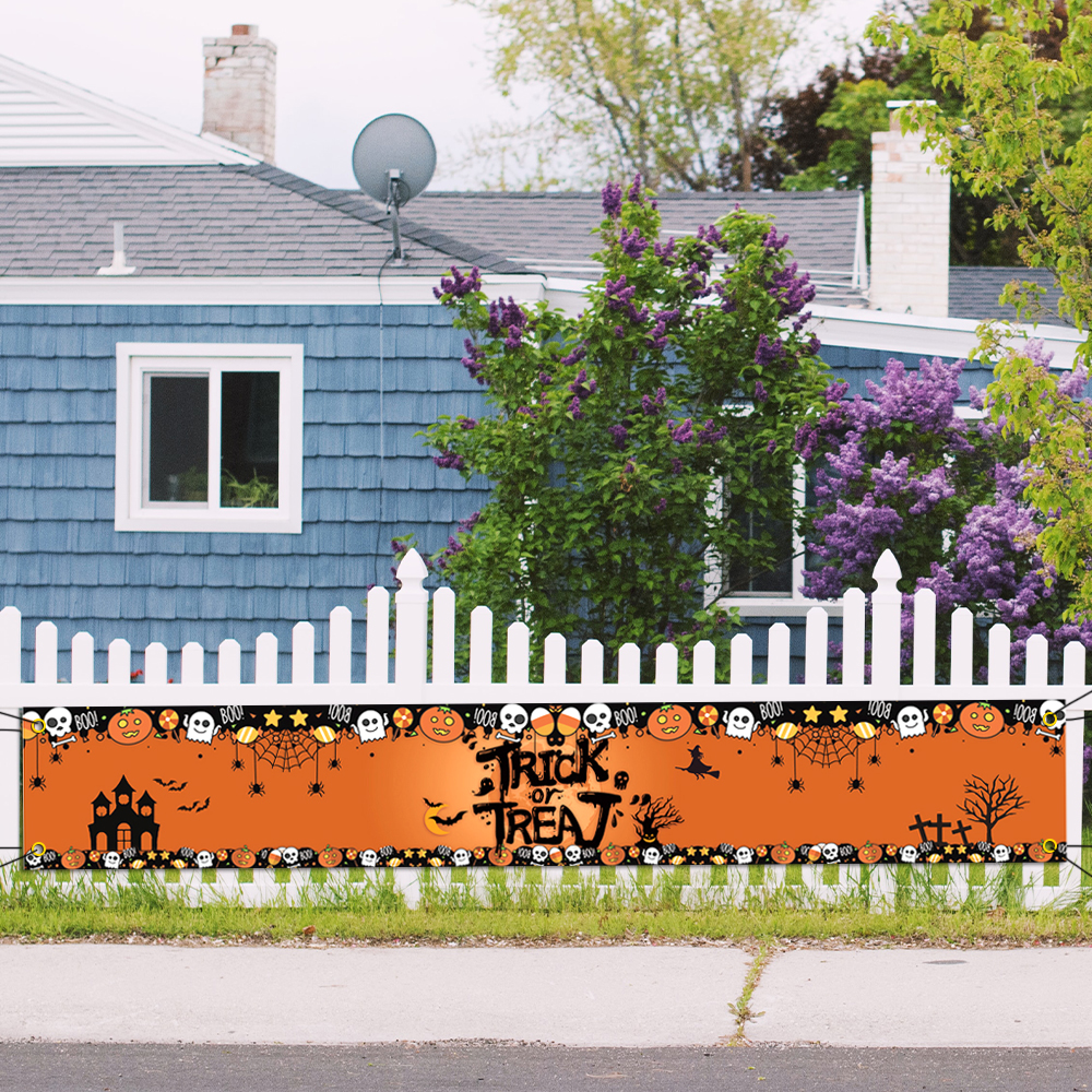 Halloween Banner Pull Flag Outdoor Decor-BlingPainting-Customized Products Make Great Gifts