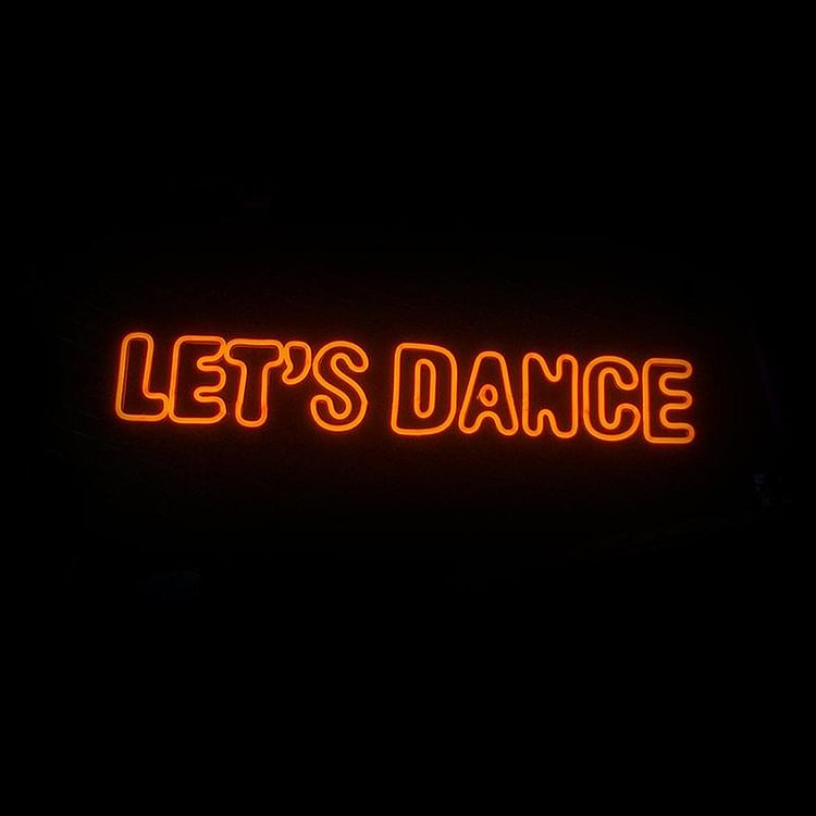 Let's Dance Neon Sign-BlingPainting-Customized Products Make Great Gifts